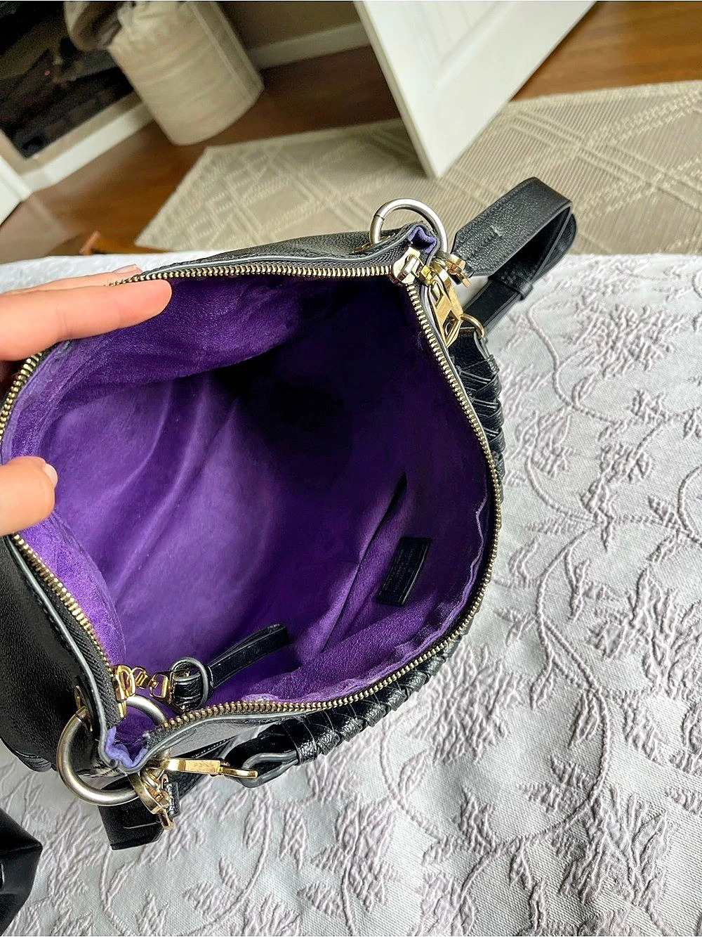 Black Louis Vuitton Maida Hobo Monogram Crossbody Bag - Picture 6 of 11